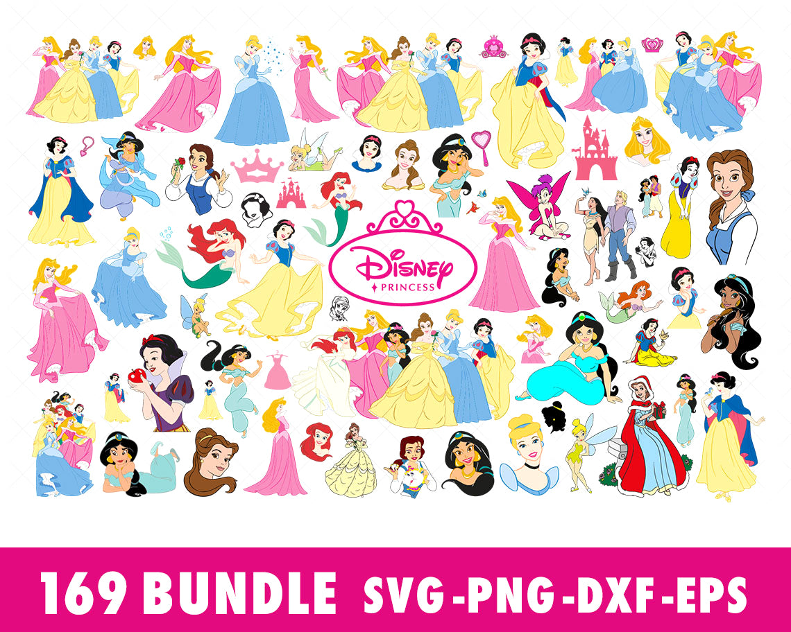 Disney Princess Svg, Disney Characters Svg, Mickey Friends Svg