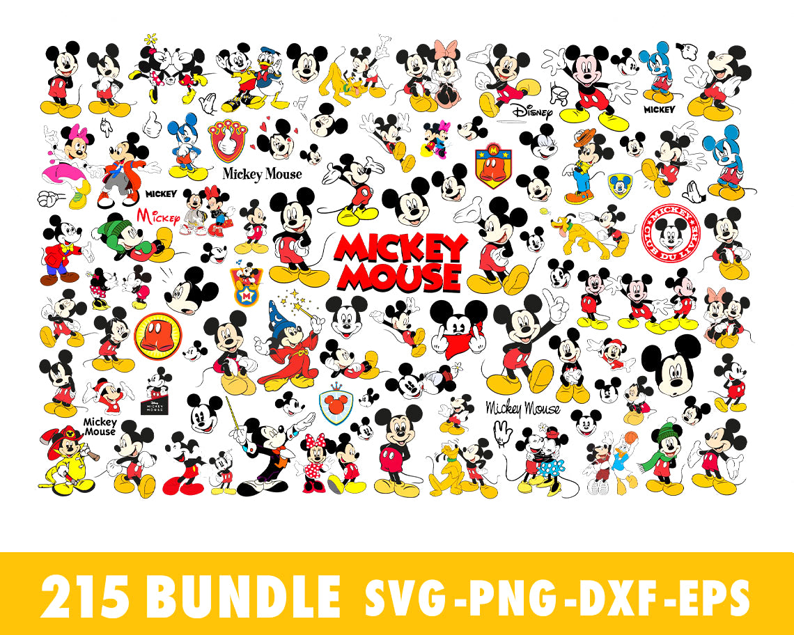 Mickey Mouse Svg Png, Disney Characters Svg, Mickey Friends Svg