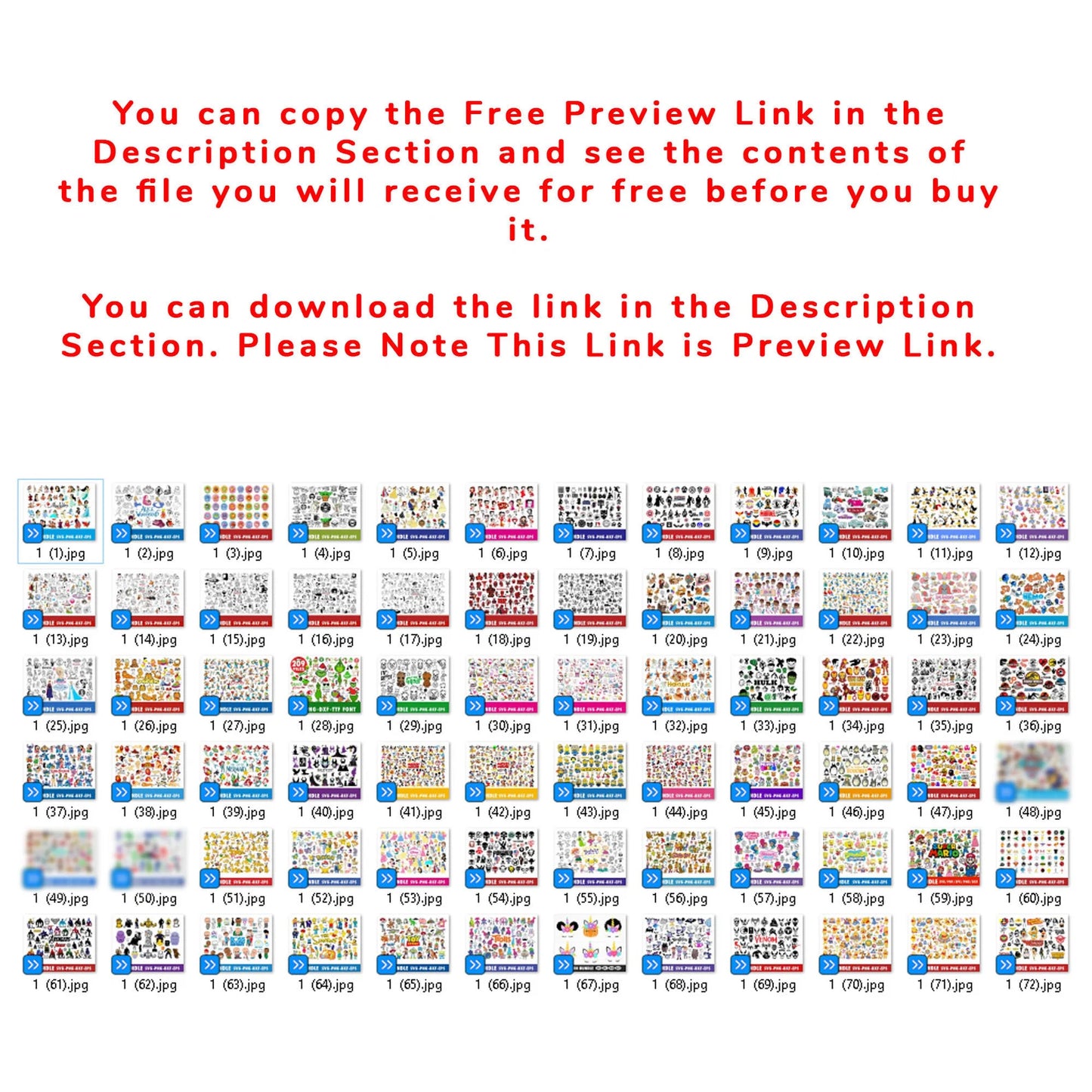 5000+ Design Disney Character Svg Png for Cricut or Sublimation