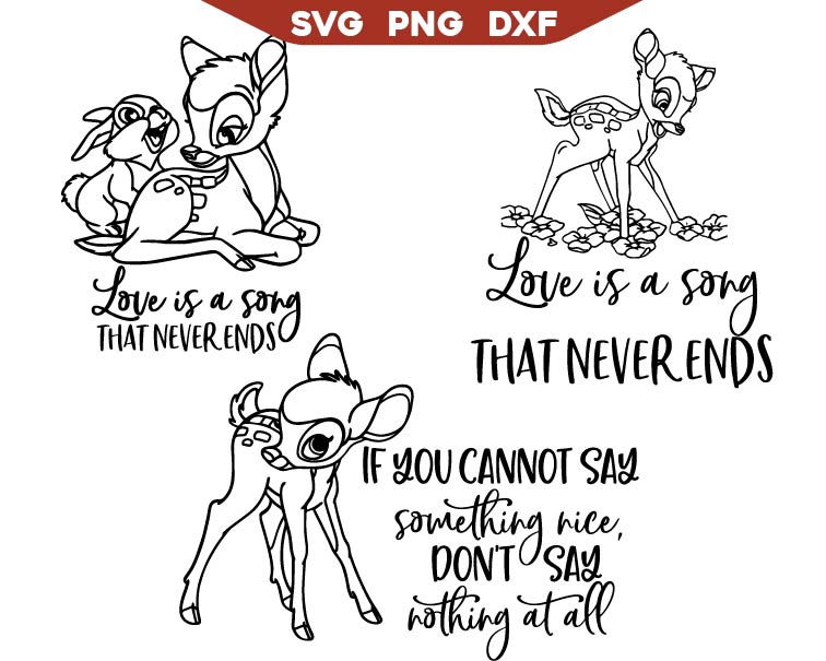 Bambi Love Is A Song That Never Ends Svg