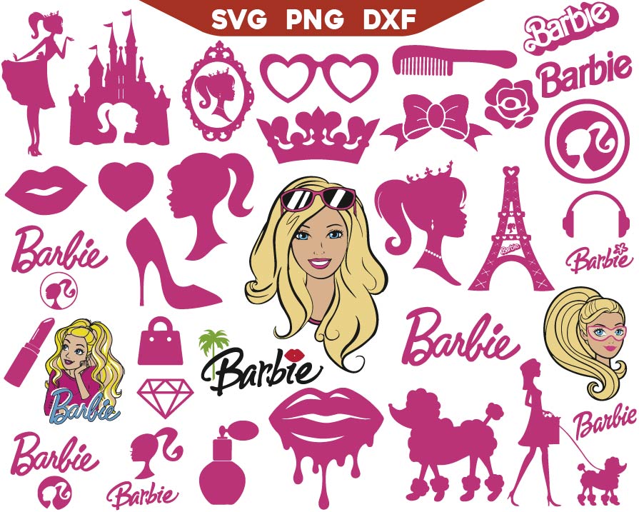Barbie Girl Pink Svg Png