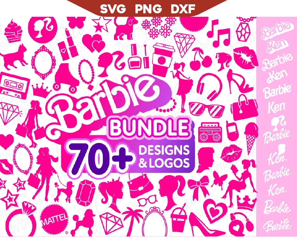 Barbie Princess Accessories Svg Bundle