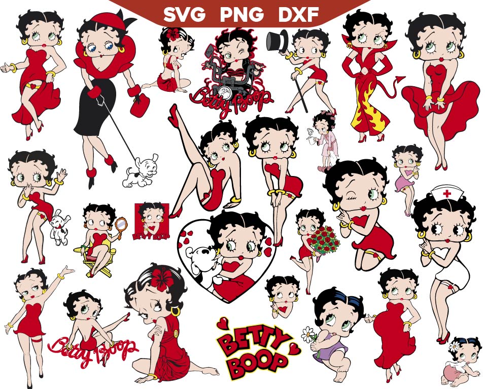 Betty Boop Svg Bundle