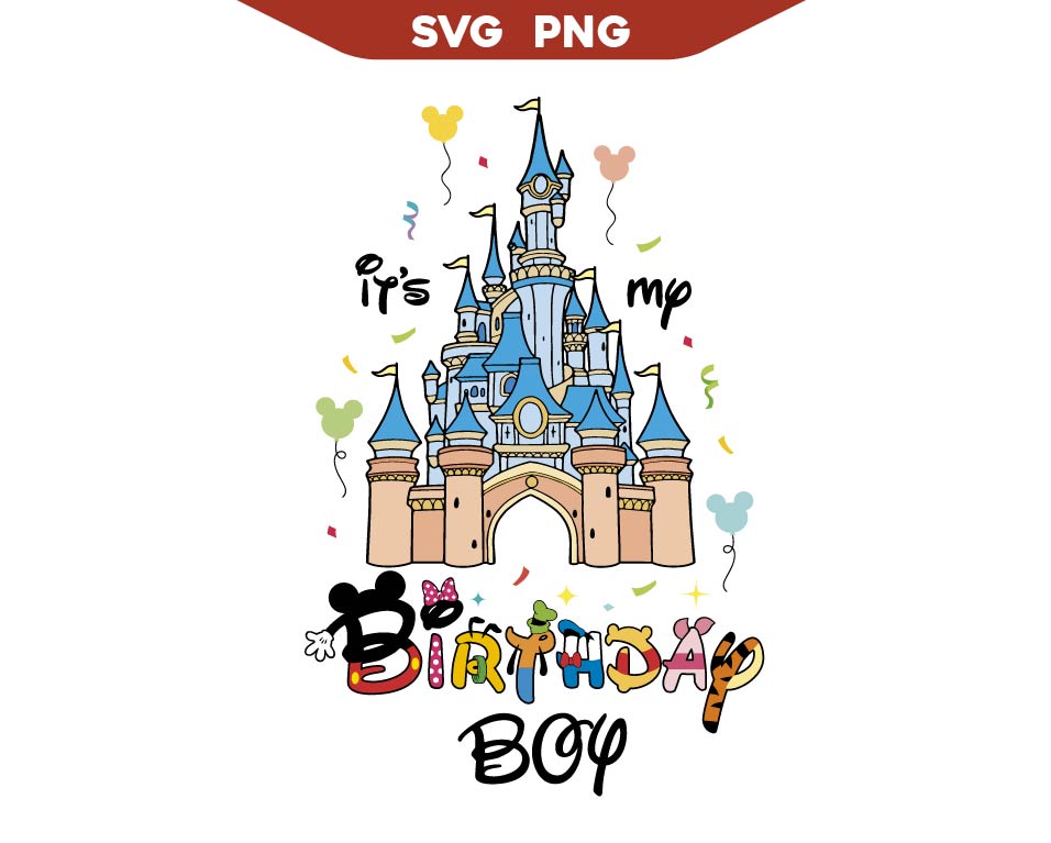 Birthday Boy Magic Kingdom Svg Png