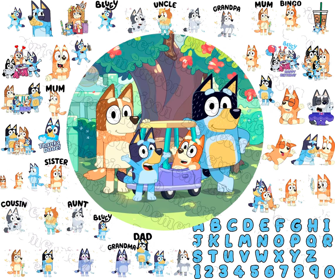 Bundle Bluey Birthday Svg Png Bluey Christmas Svg Bluey Halloween Svg