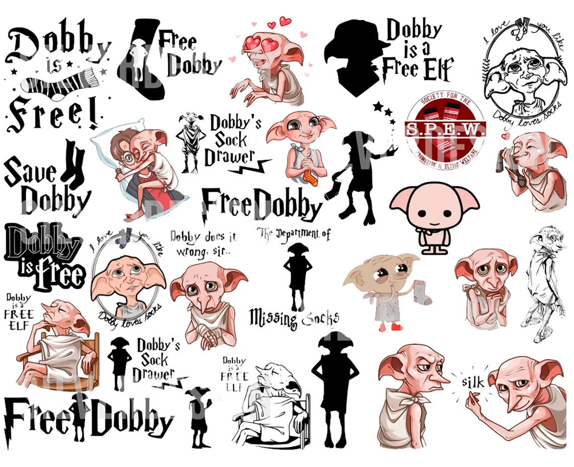 Bundle Free Dobby Svg Png, Free Elf Svg, Harry Potter Svg