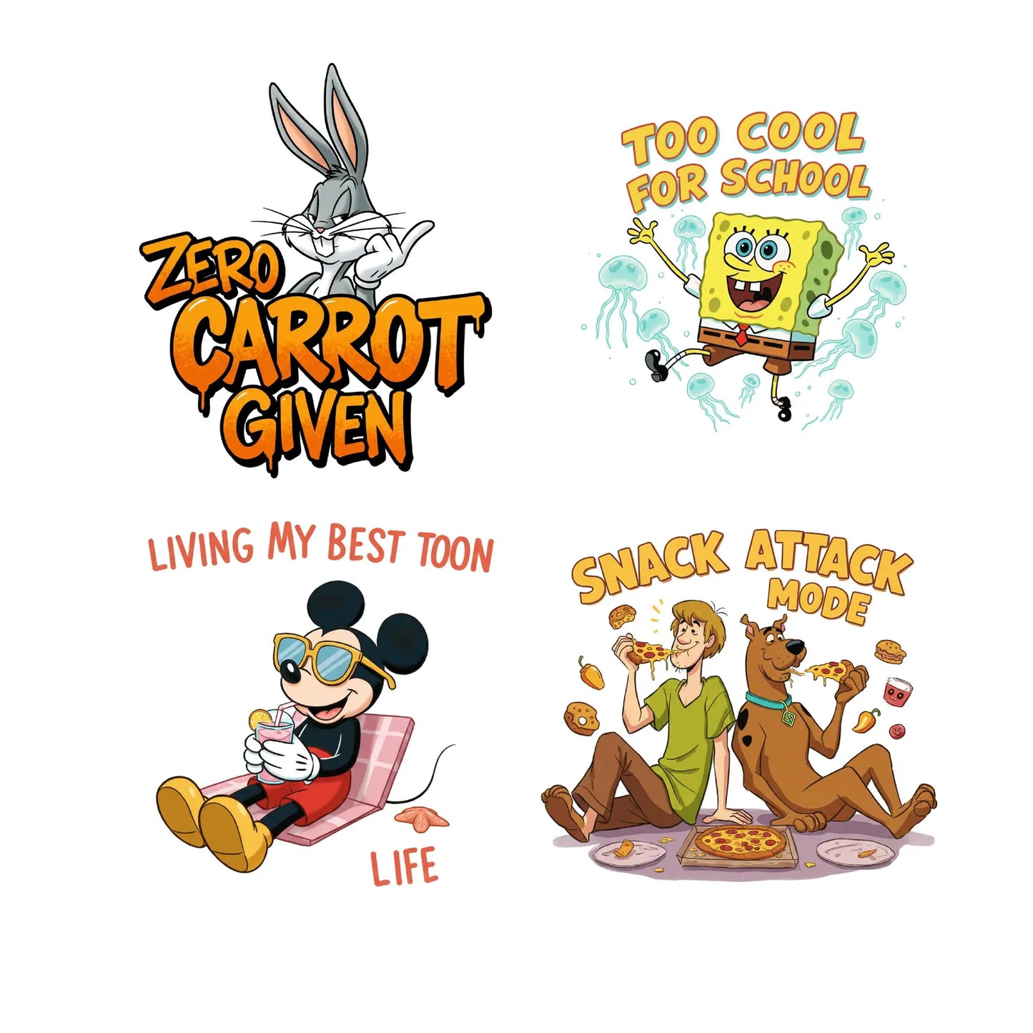 Bundle Disney Funny Cartoon Png, Disney Humor Designs Png