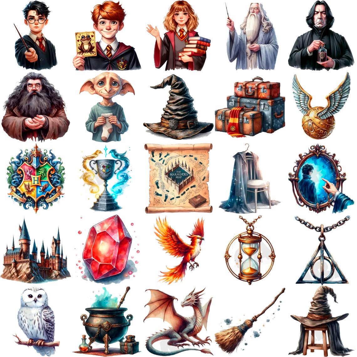 Wizard School Characters Png Bundle, Harry Potter Png 5