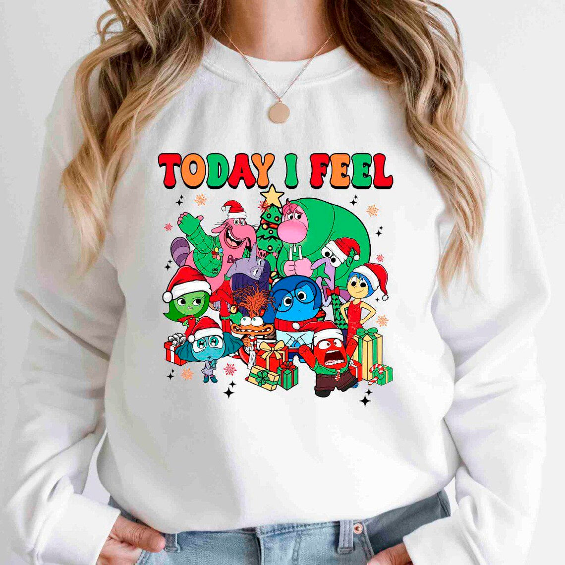 Bundle Inside Out 2 Christmas Png, Disney Today I Feel Png