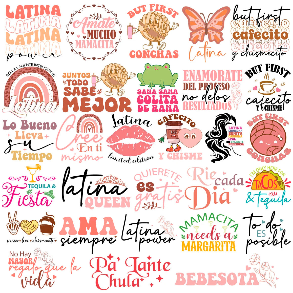 Bundle Latina Quotes Svg Png, Chingona Svg, Tacos and Tequila Svg
