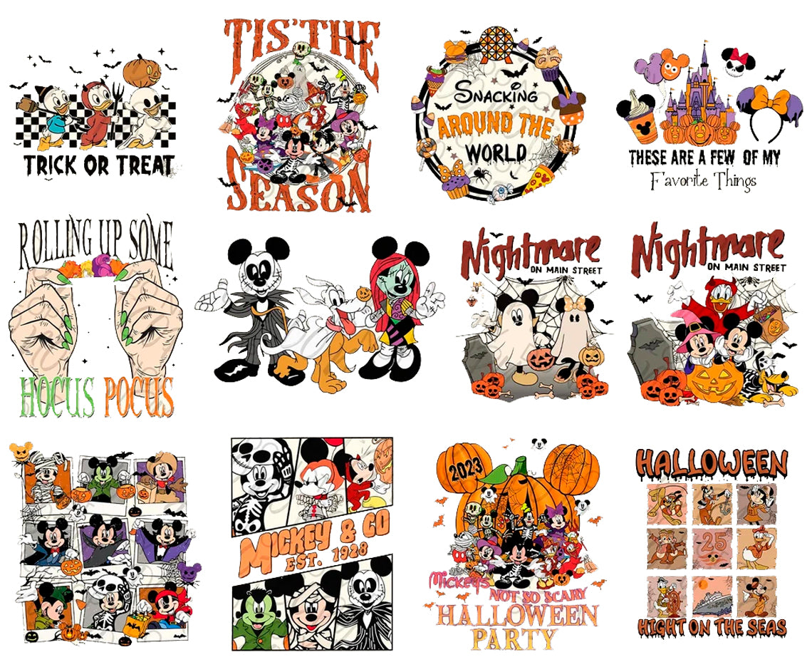Bundle Mickey And Friends Halloween Png Disney Halloween Png