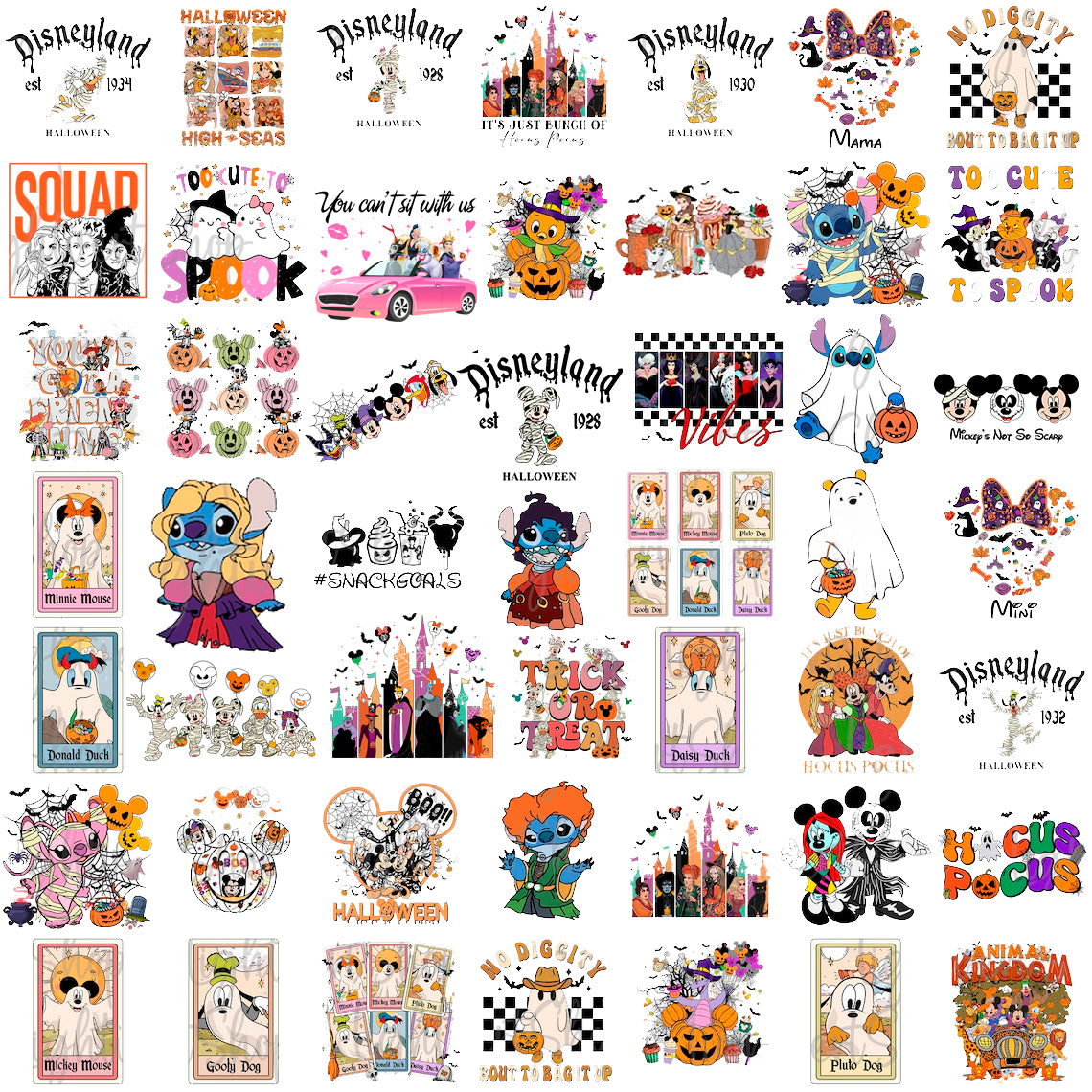 Bundle Mickey Ghost Halloween Png, Disney Halloween Png