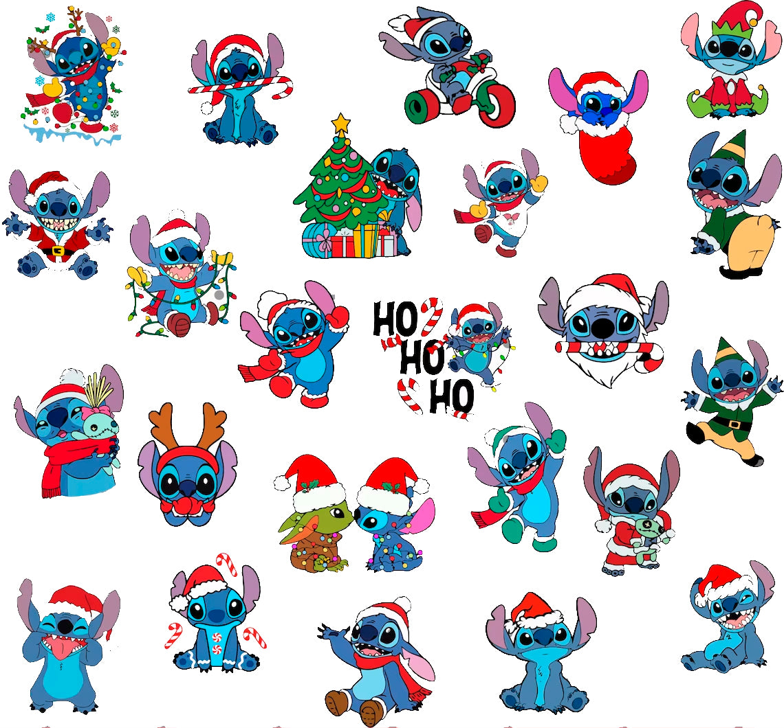 Bundle Stitch Christmas Svg Png, Lilo and Stitch Christmas Svg