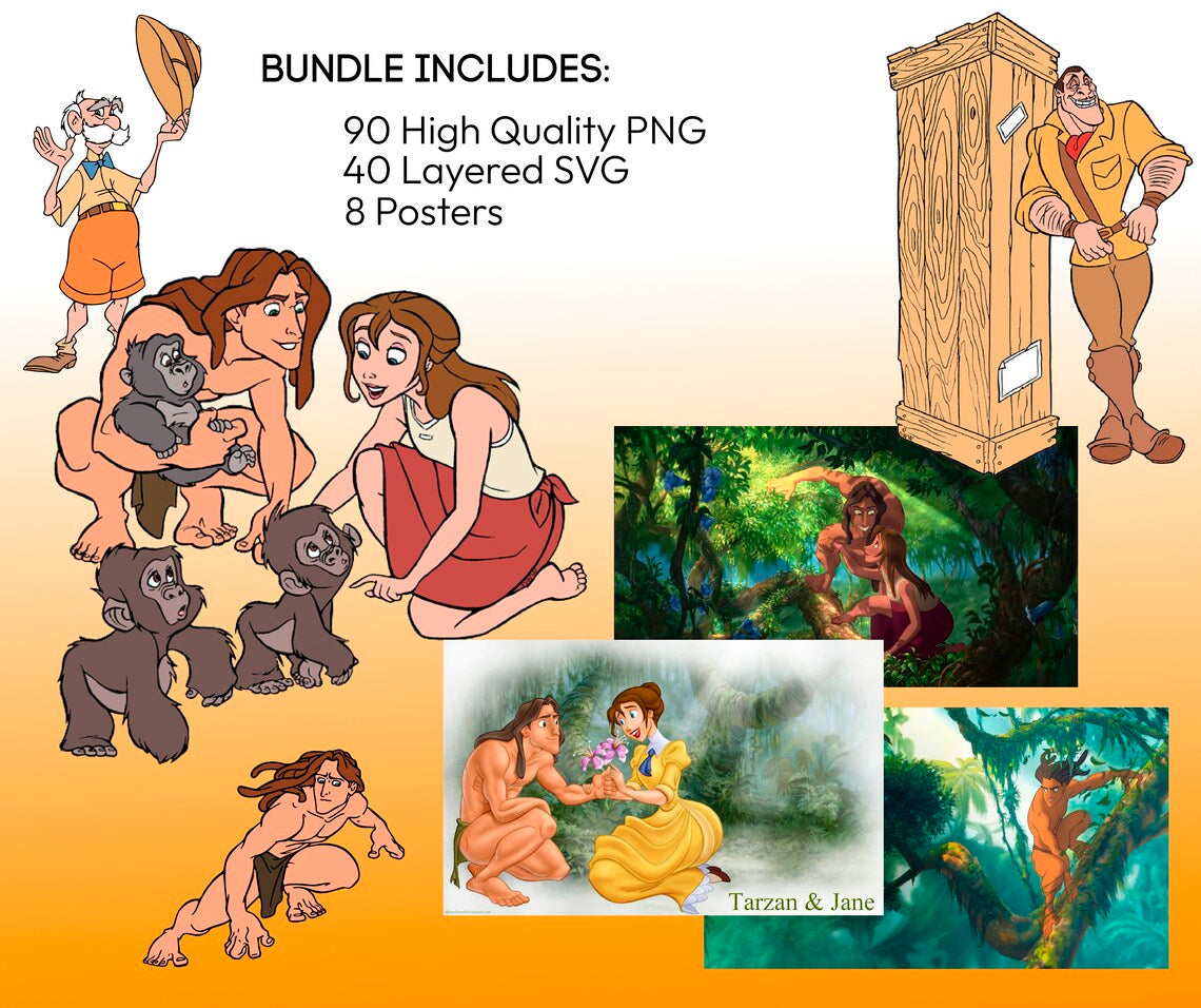 Tarzan Lord Of The Jungle Bundle, Tarzan and Jane Png