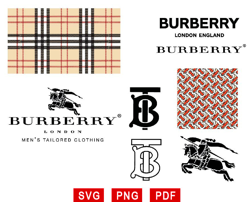 Burberry Logo Svg, 7+ Fashion Brands Svg Png, Brand Logo Svg Desing