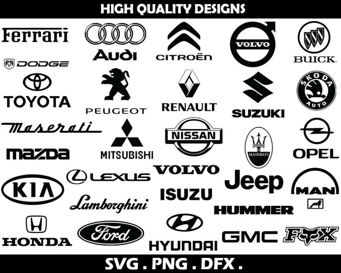 Car Logo Svg Png Bundle, Car Svg Design, Car Svg Emblem