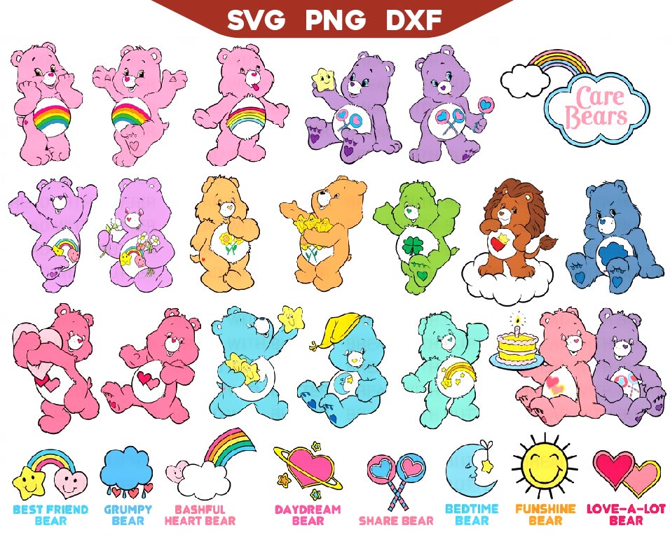 Care Bears Svg Bundle