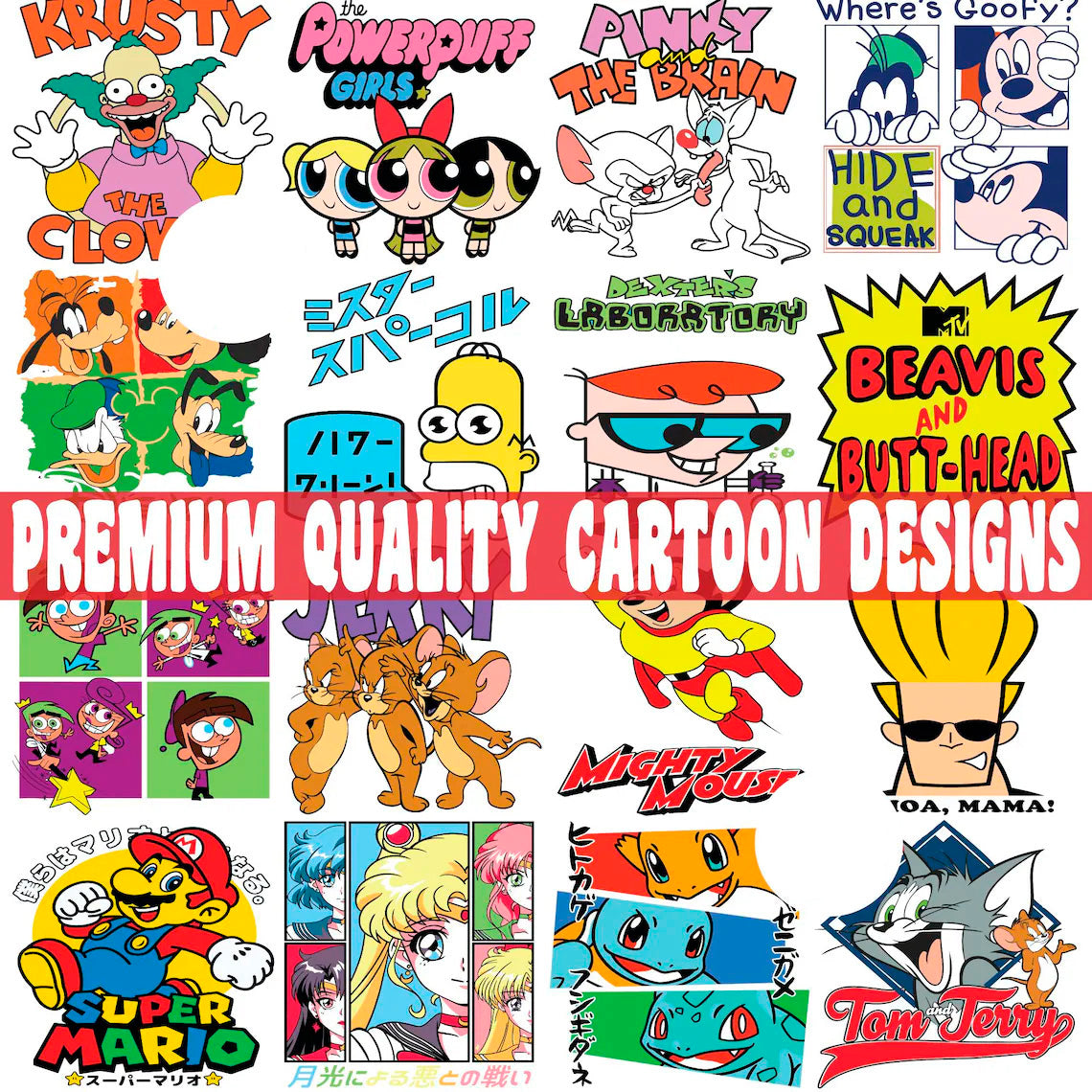 Cartoon Retro Png Svg Bundle, Looney Tunes Cartoon Design Png, Cartoon Characters Png 4