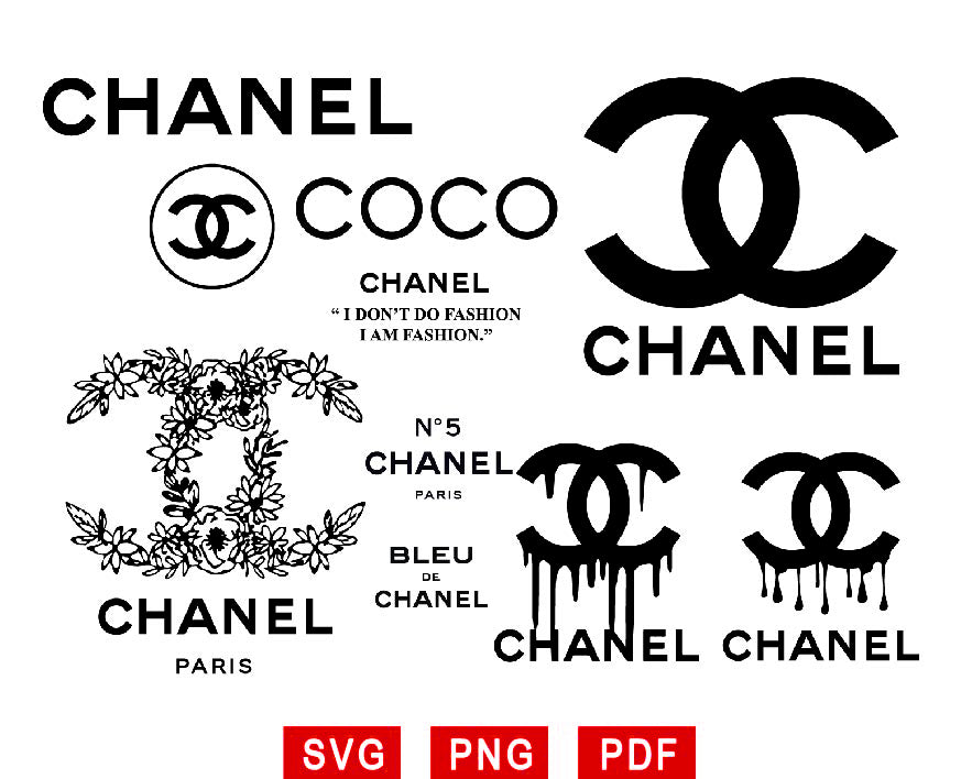 Chanel Logo Svg, Coco Chanel Svg, Luxury Brands Svg Png, Fashion Brand Svg Design