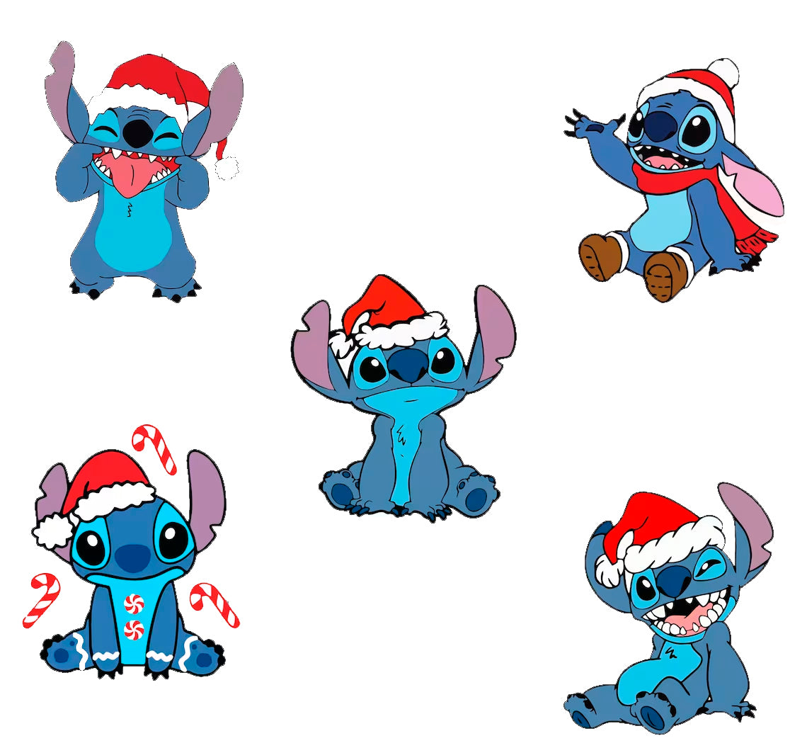 Bundle Stitch Christmas Svg Png, Lilo and Stitch Christmas Svg
