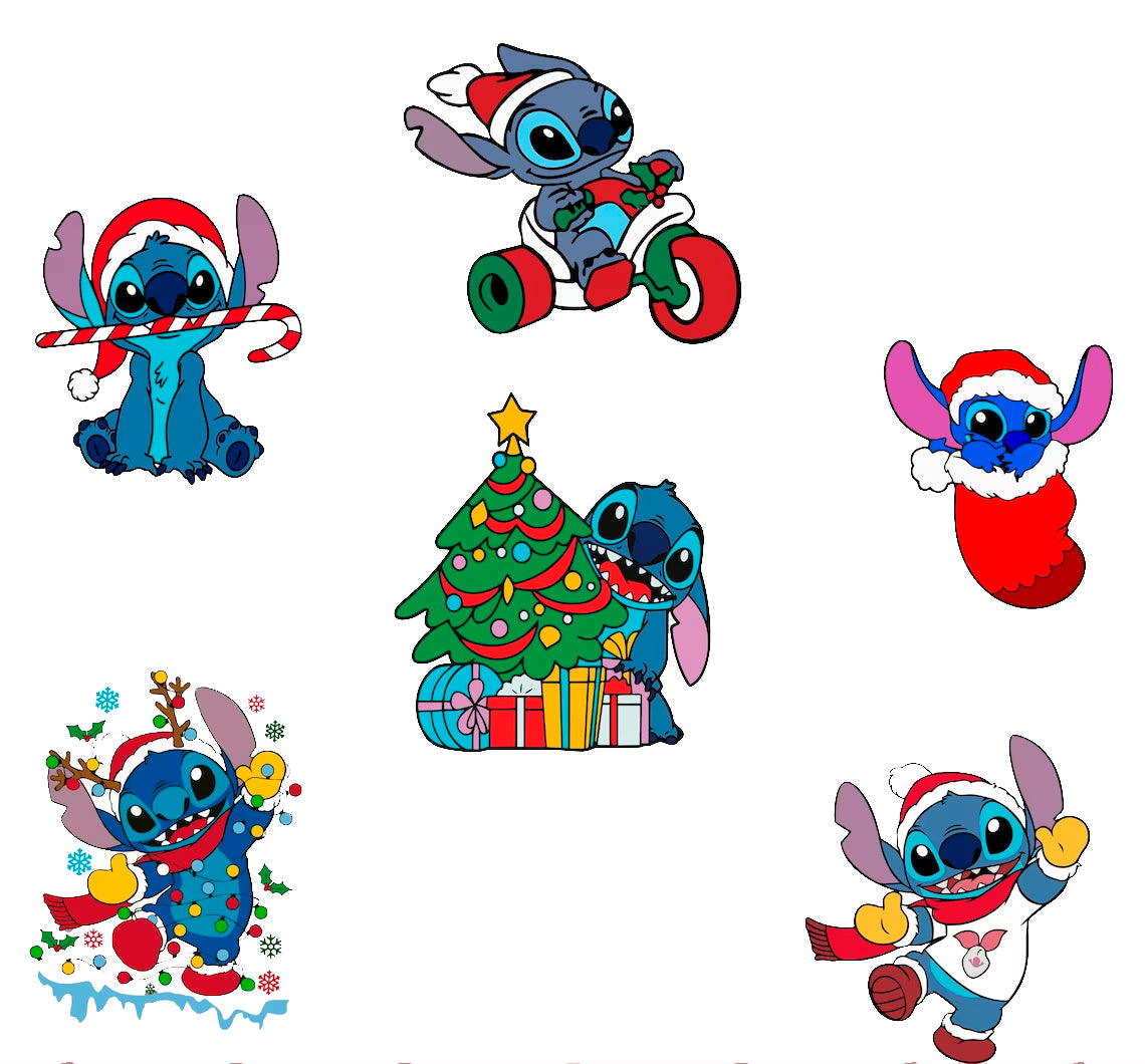 Bundle Stitch Christmas Svg Png, Lilo and Stitch Christmas Svg