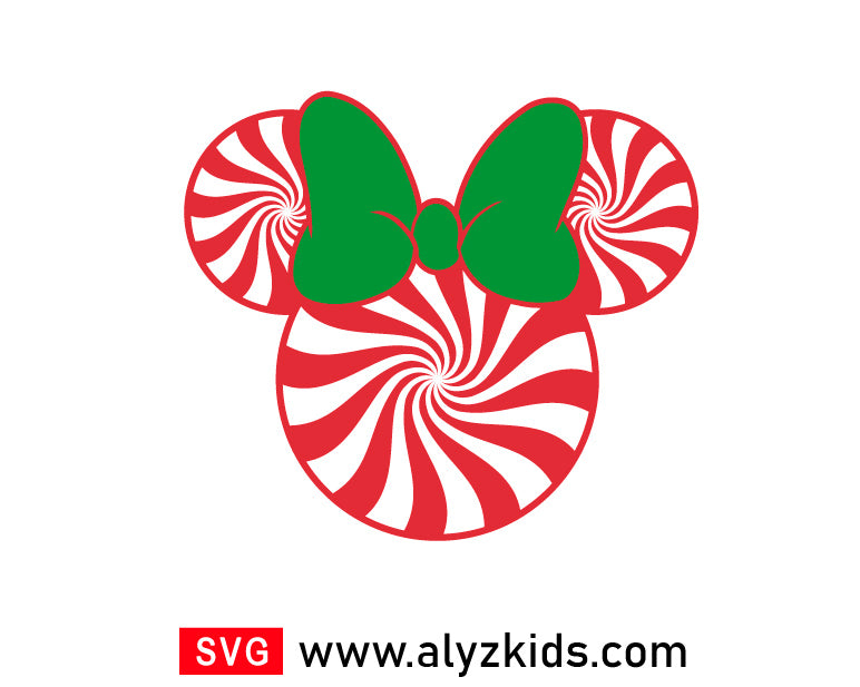 Christmas Minnie Svg Free, Disney Christmas Svg Free