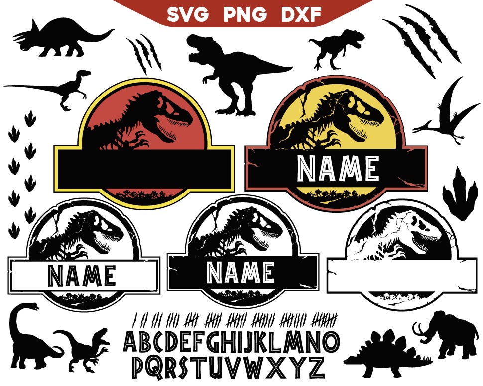 Dinosaur Template Svg Bundle, T-Rex Template Svg