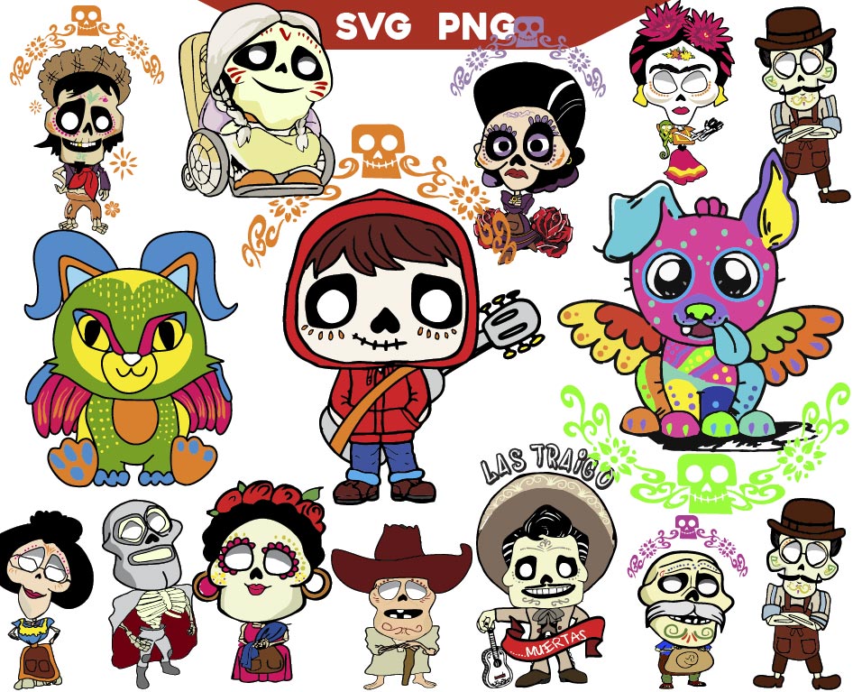 Disney Coco Day Dead Svg, Coco Halloween Svg