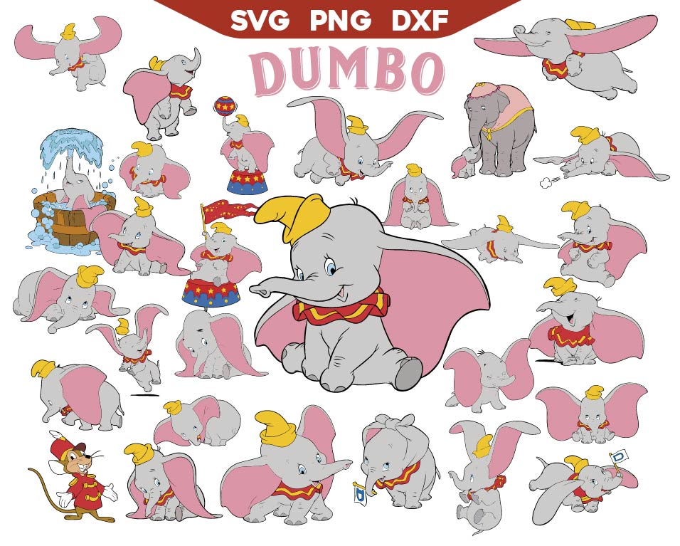 Disney Dumbo Svg Bundle