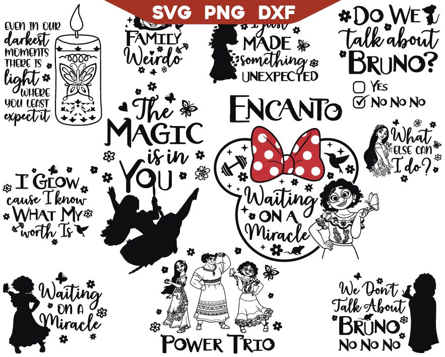 Disney Encanto Quotes Svg Bundle