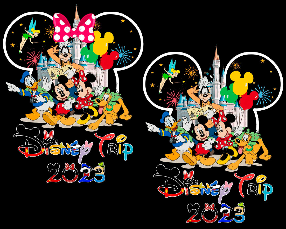 Mouse Family Vacation Png, Magical Kingdom Png