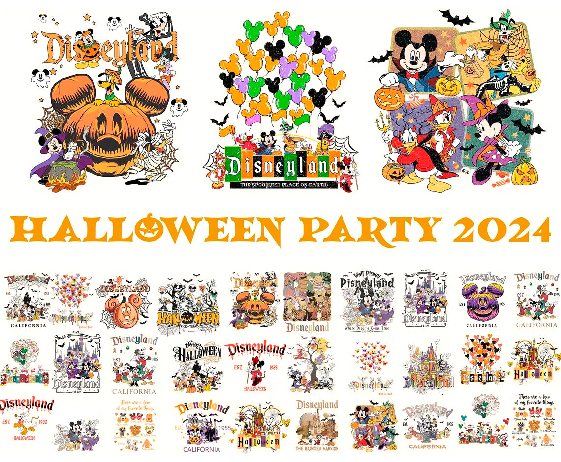 Bundle Disney Happy Halloween Png, Mickey Trick Or Treat Png