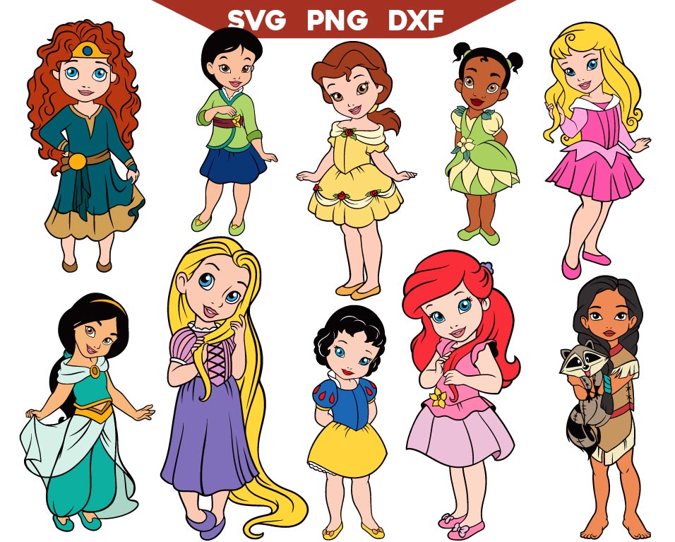 Disney Teen Princess Svg Bundle