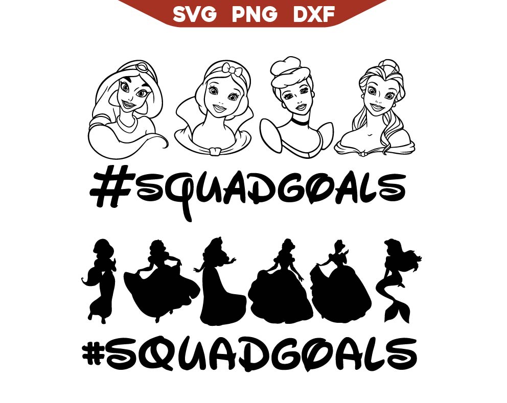 Princess Squadgoals Svg Png