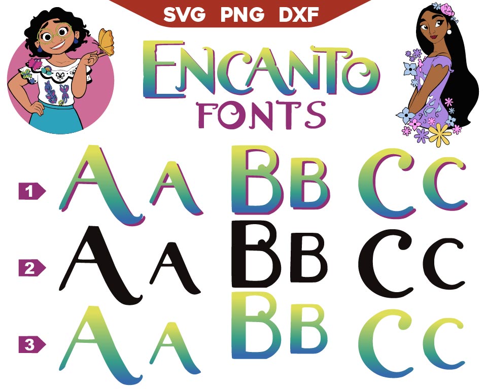 Encanto Font Svg Bundle