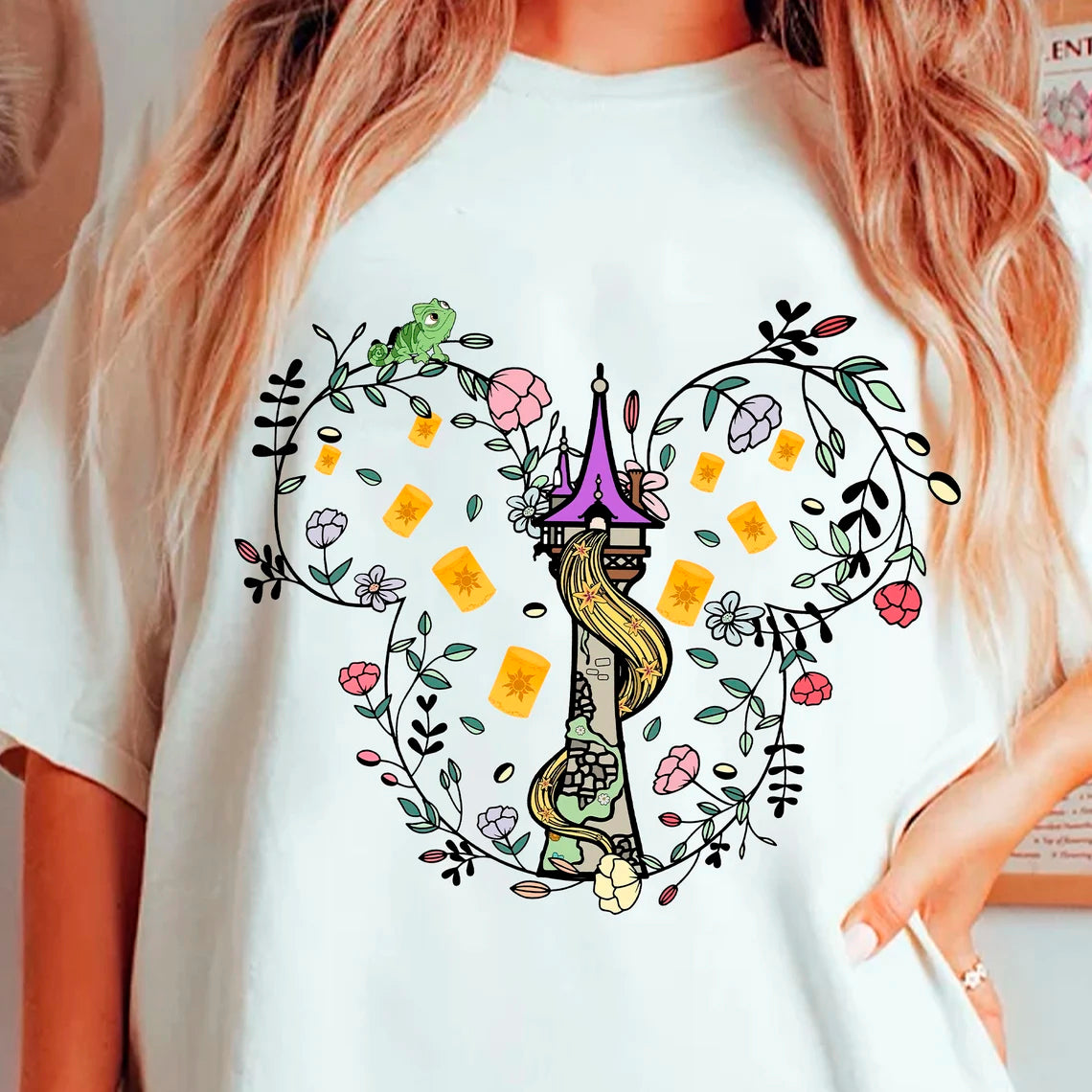 Flower Mouse Rapunzel in The Tower Png, Tangled Castle Png