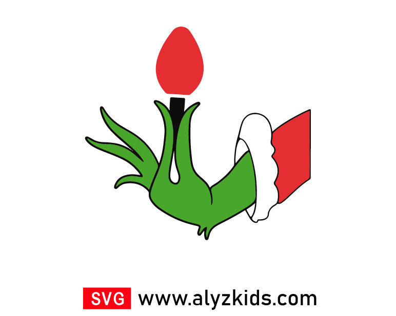 Grinch Hand Svg Free, Grinchmas Ball Svg Free