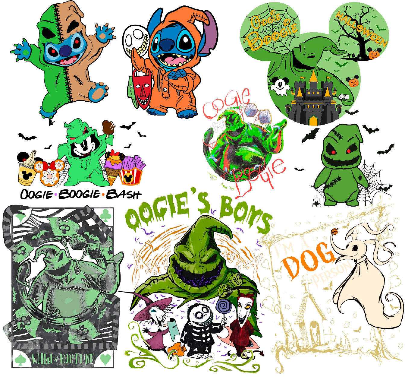 Hallloween Oogie Boogie Png Bundle, Halloween Nightmare Png 3