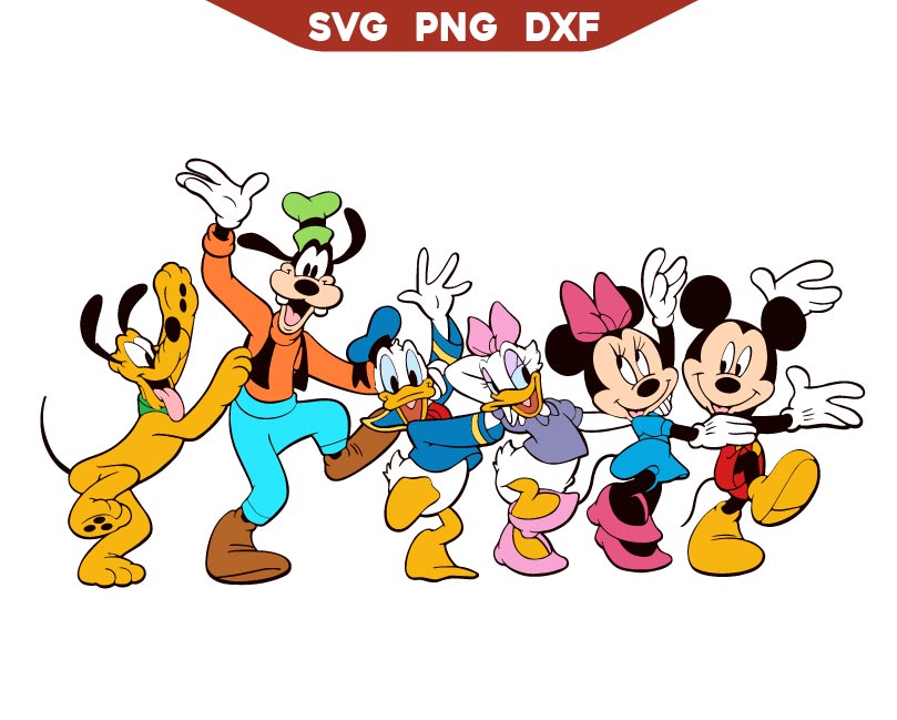 Happy Mickey Family Squad Svg, Mouse Vacation Svg Png