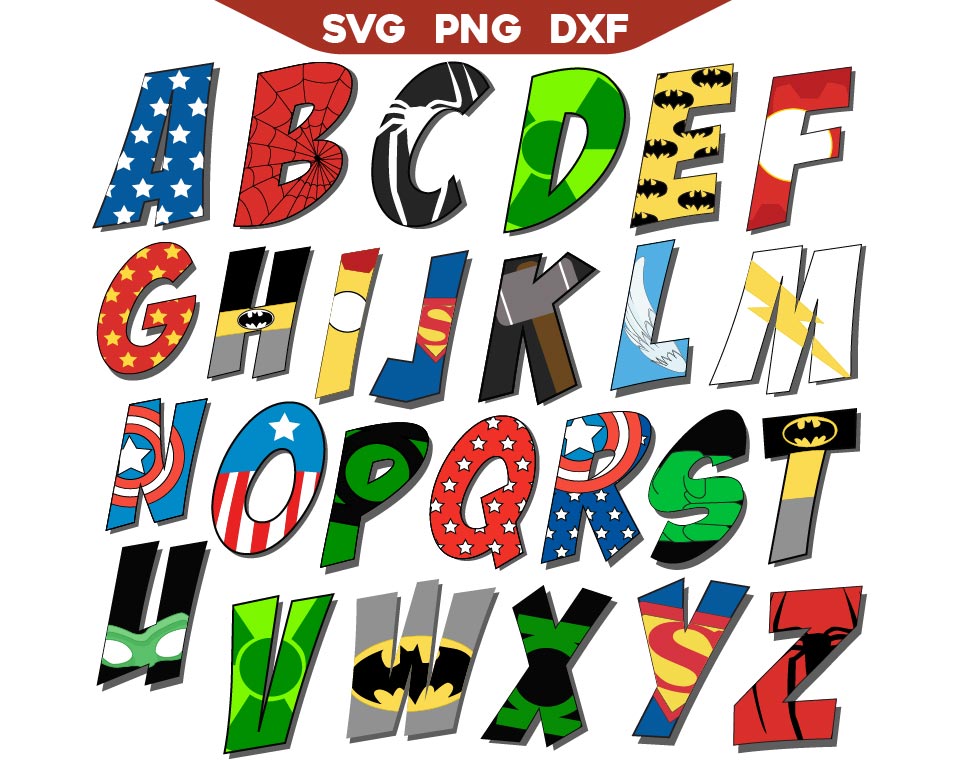 Hero Font Svg Bundle