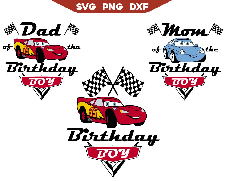I'm The Birthday Boy Lightning McQueen Svg Png