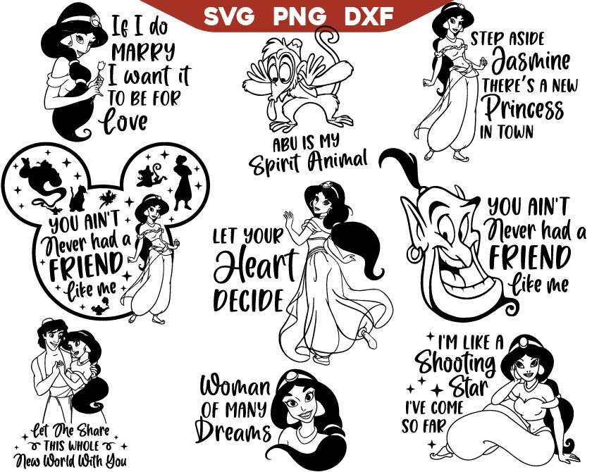 Jasmine Quotes Svg Bundle