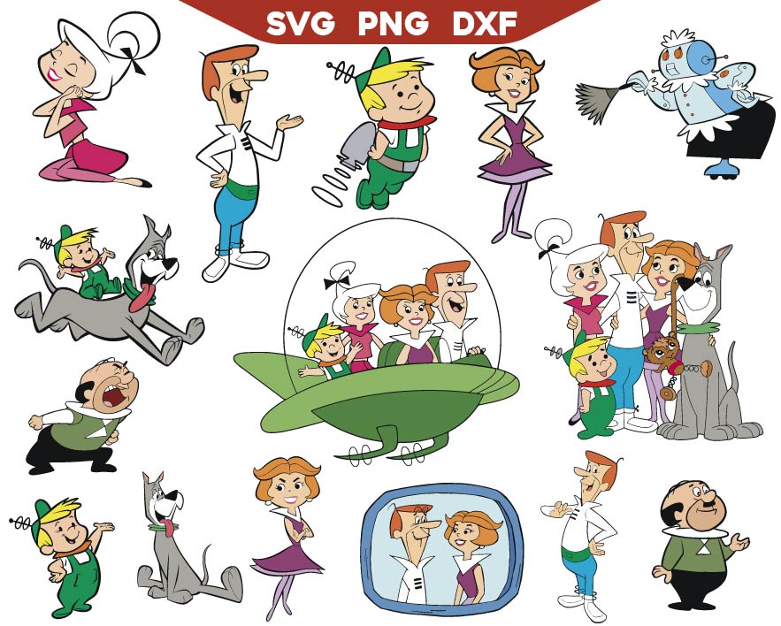 Jetson Svg, Cartoon Svg Bundle
