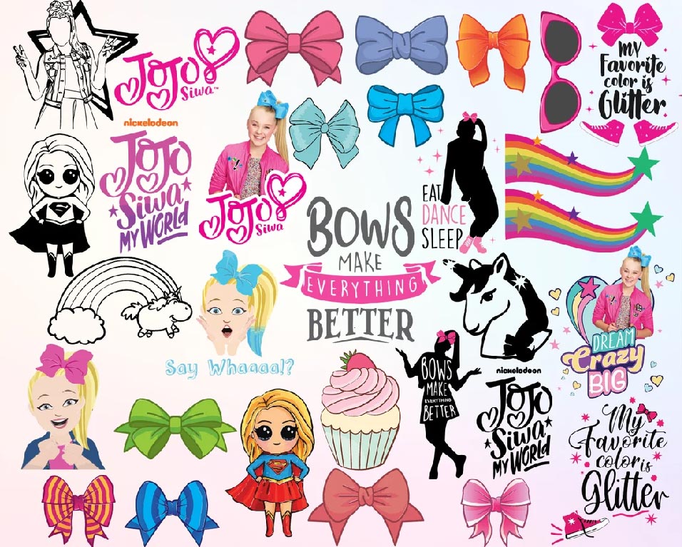 Jojo Siwa Svg Png Bundle