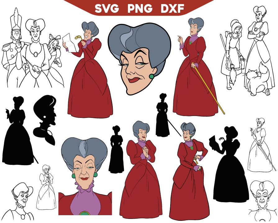 Lady Tremaine Villain Svg Bundle