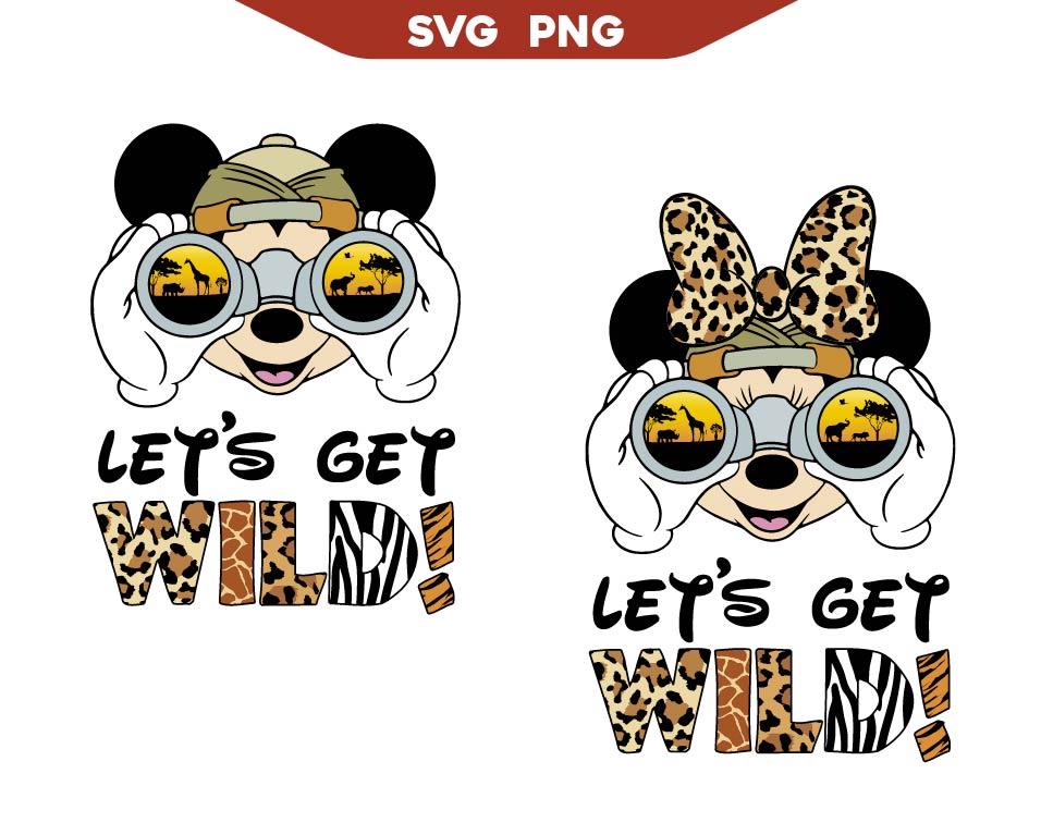 Let`s Get Wild Mouse Svg, Animal Kingdom Svg Png