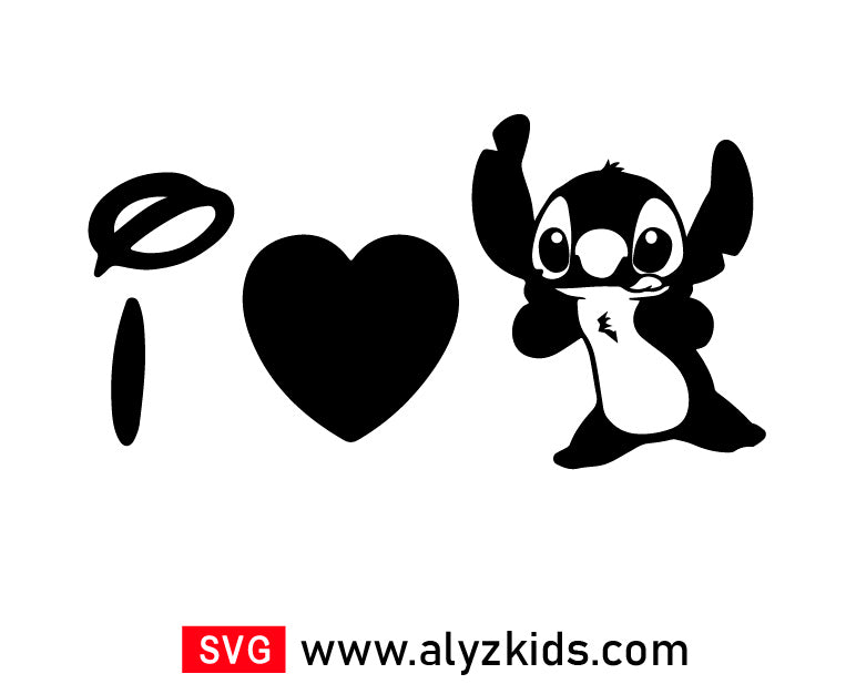 Lilo And Stitch Svg Free, Disney Love Stitch Svg Free