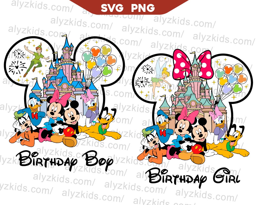 Magic Kingdom Mickey Birthday Svg Minnie Birthday Svg Png