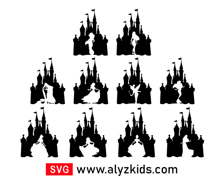 Magic Kingdom Princess Svg Free, Disney Castle Svg Free