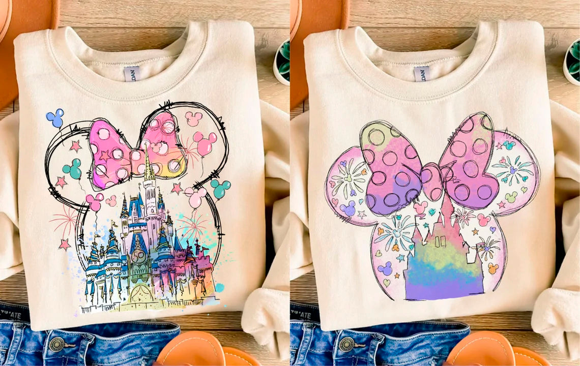 Magic Kingdom Png Disney Castle Watercolor Png Mouse Head Png